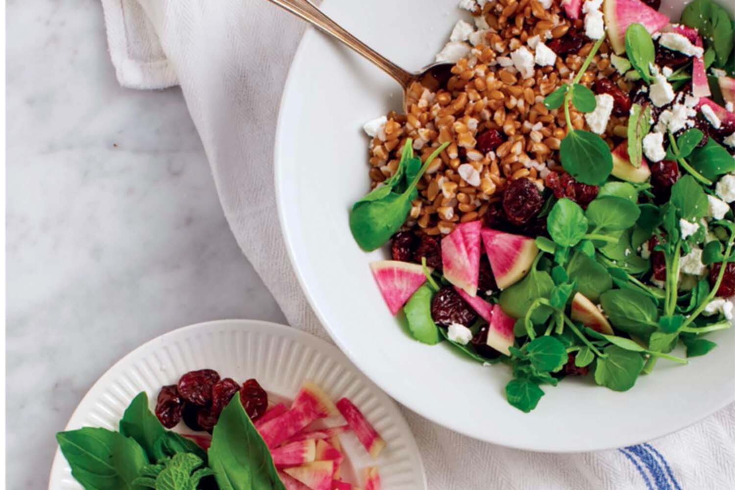 Recipe: Watercress, feta and farro salad | Style at Home