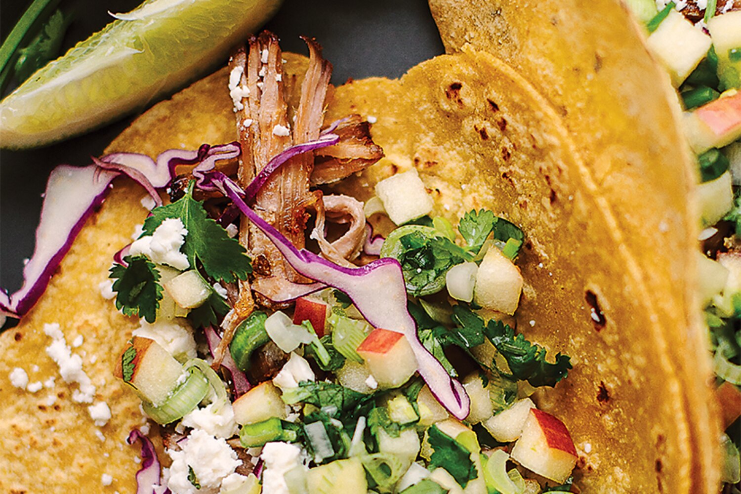 Recipe: Carnitas tacos with apple salsa | Style at Home