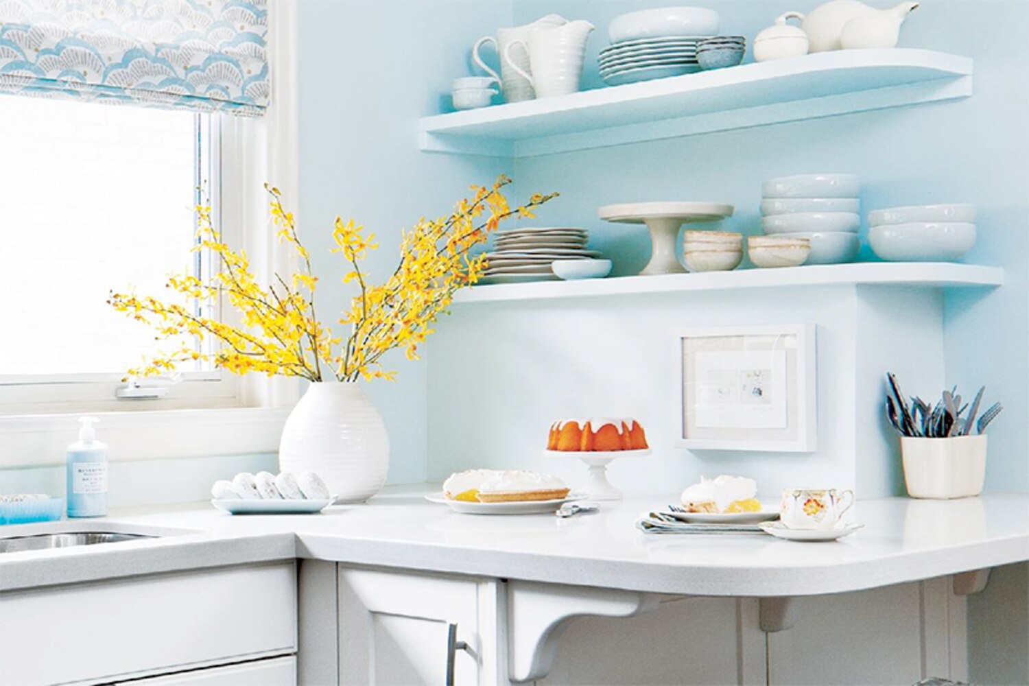 Beautiful blue vintage-inspired kitchen makeover | Style at Home