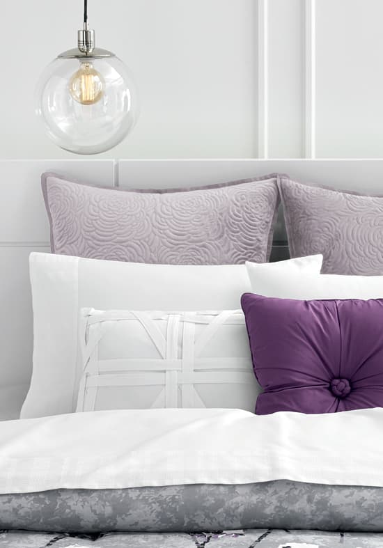 Wash purple outlet pillow