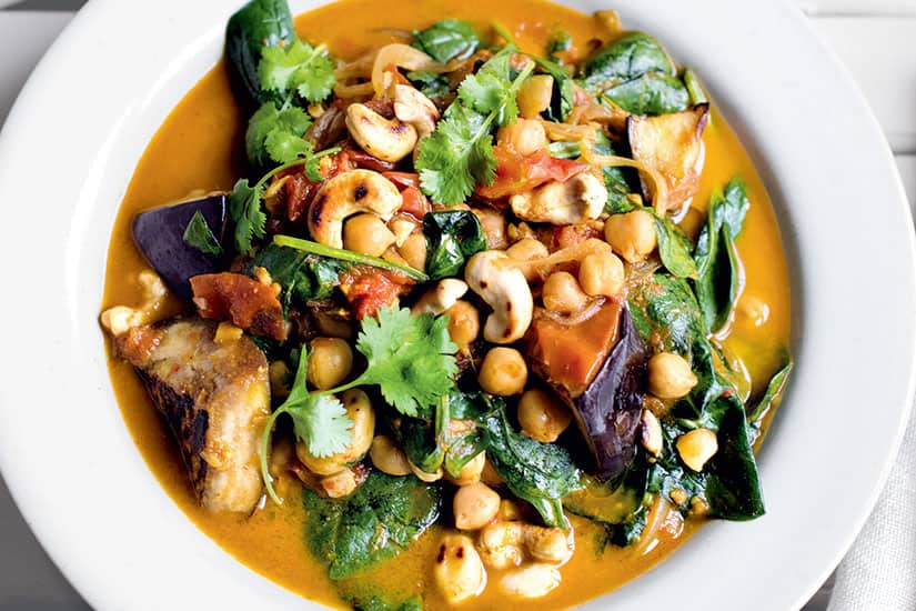 Recipe Eggplant & chickpea curry Style at Home