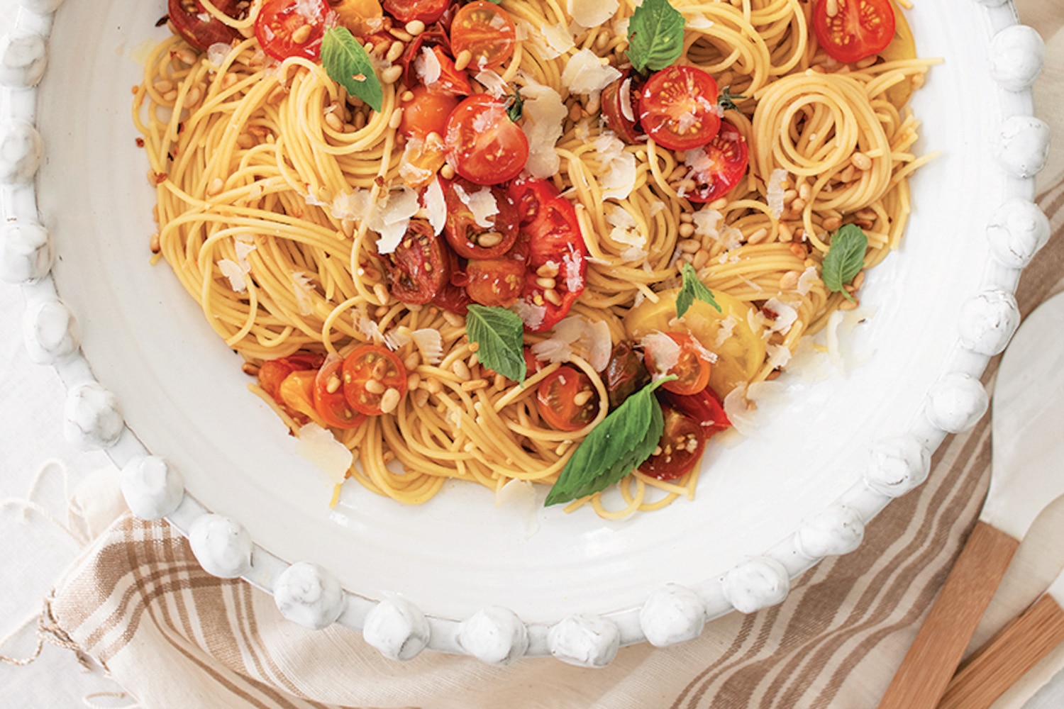 Recipe Light Cherry and Heirloom Tomato Pasta Style at Home