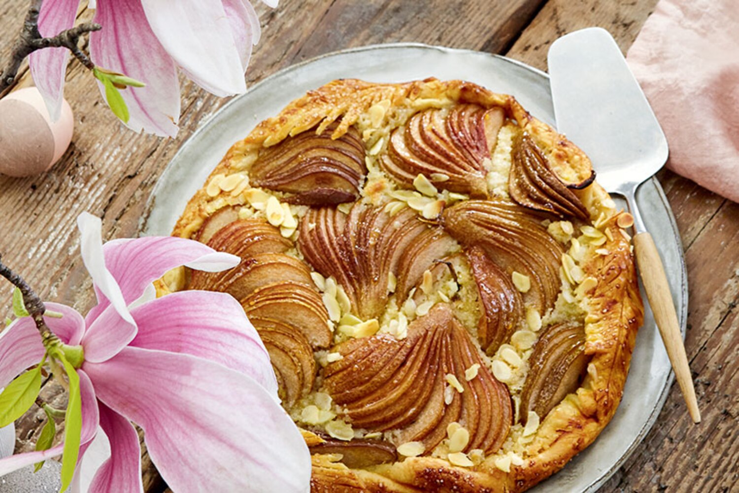 Recipe: Pear & almond tart | Style at Home