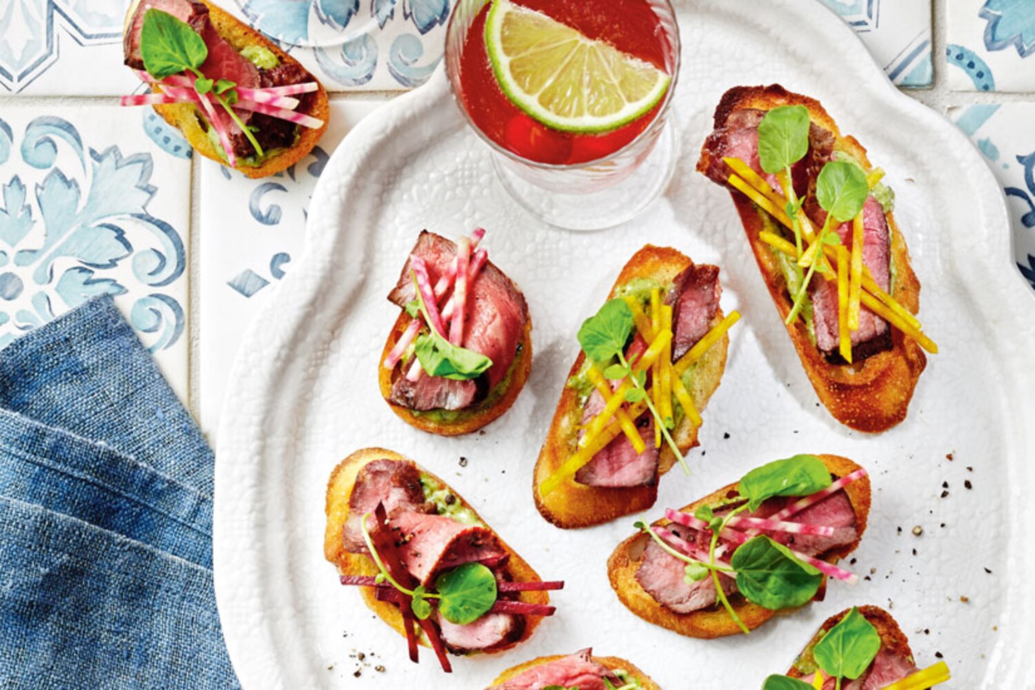 Recipe Steak florentine crostini Style at Home