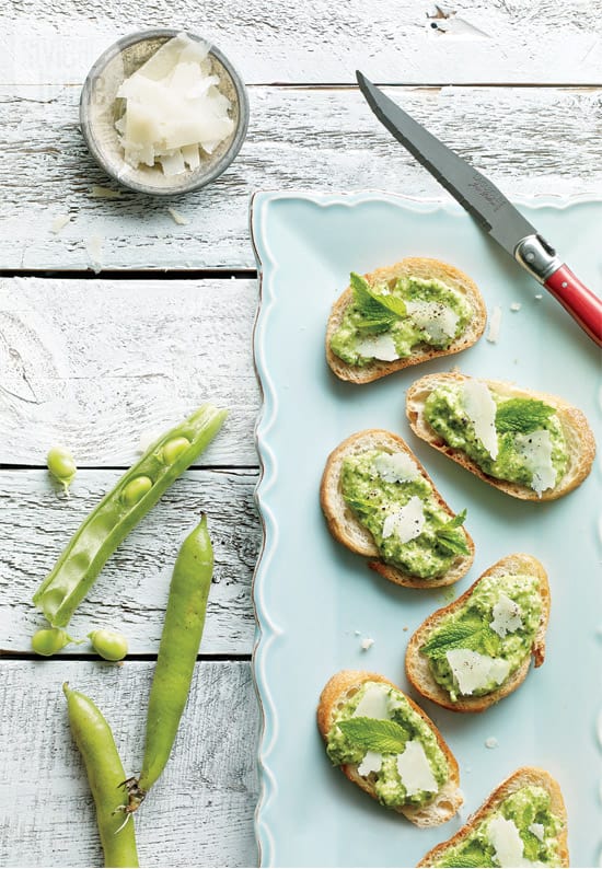 Recipe: Fava bean crostini | Style at Home