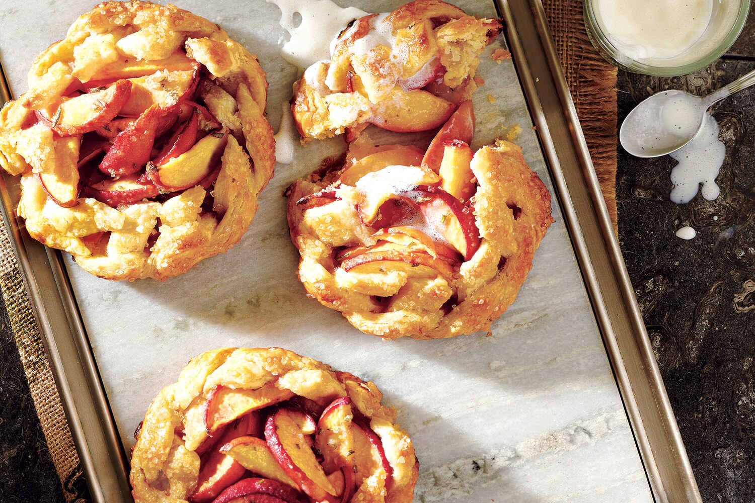 Recipe: Mini peach pies with bourbon cream | Style at Home