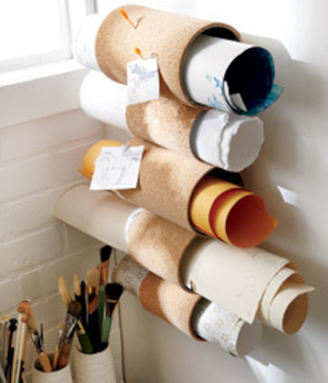 DIY project Rolledcork document holder Style at Home