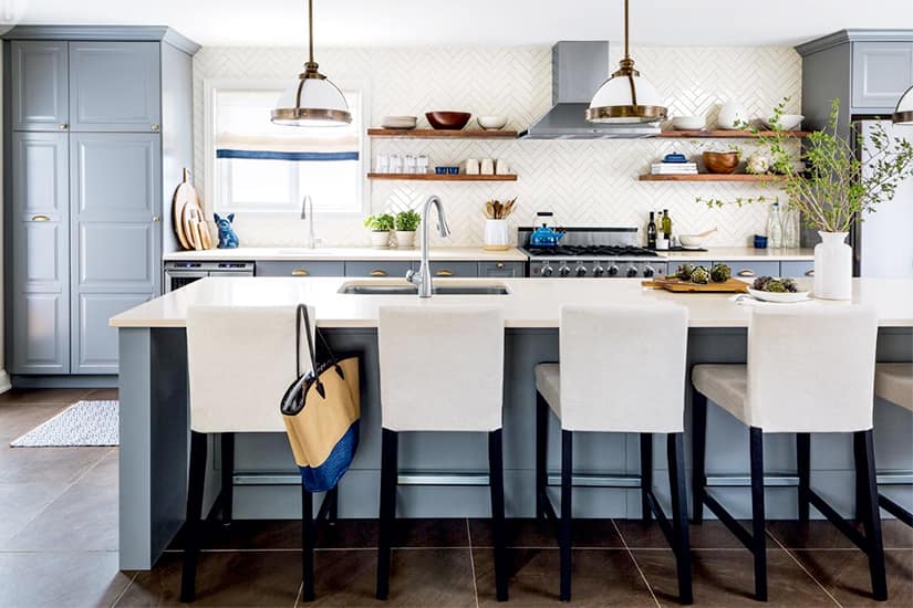 Narrow and outdated kitchen gets a sleek and spacious renovation ...