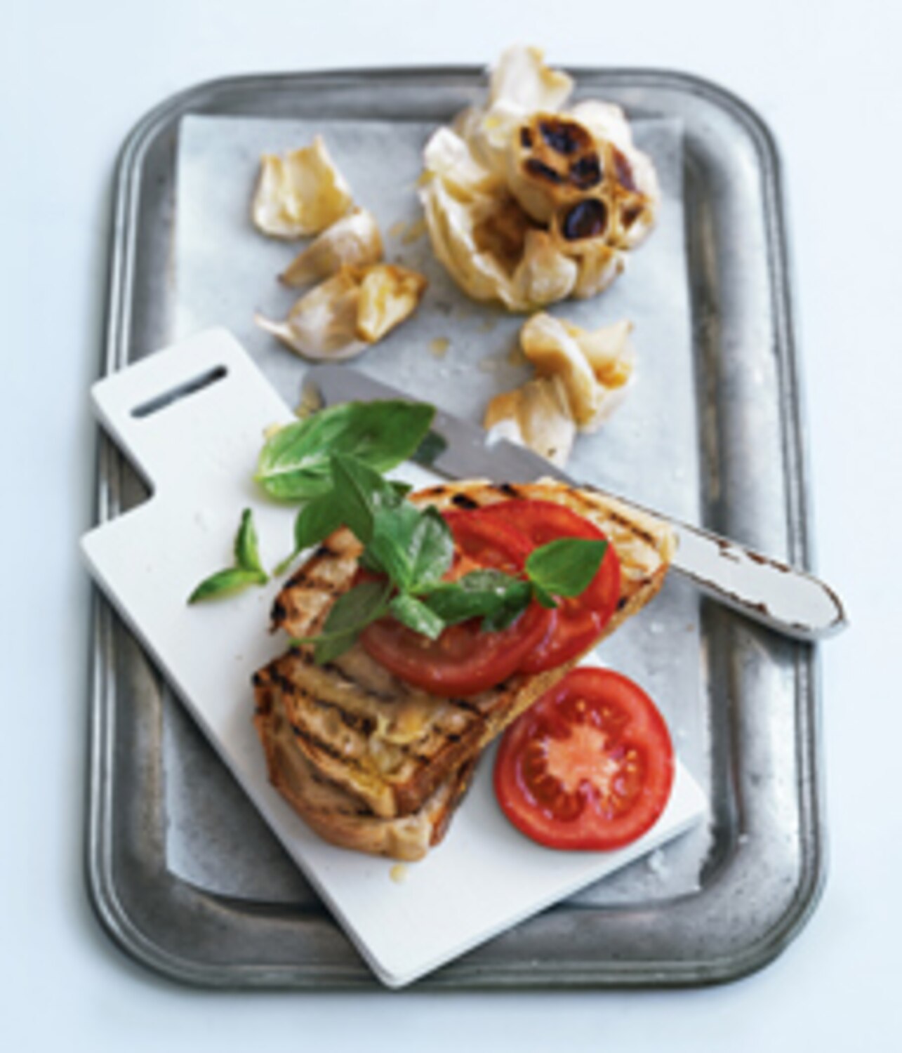 Recipe: Donna Hay's roasted garlic bruschetta | Style at Home
