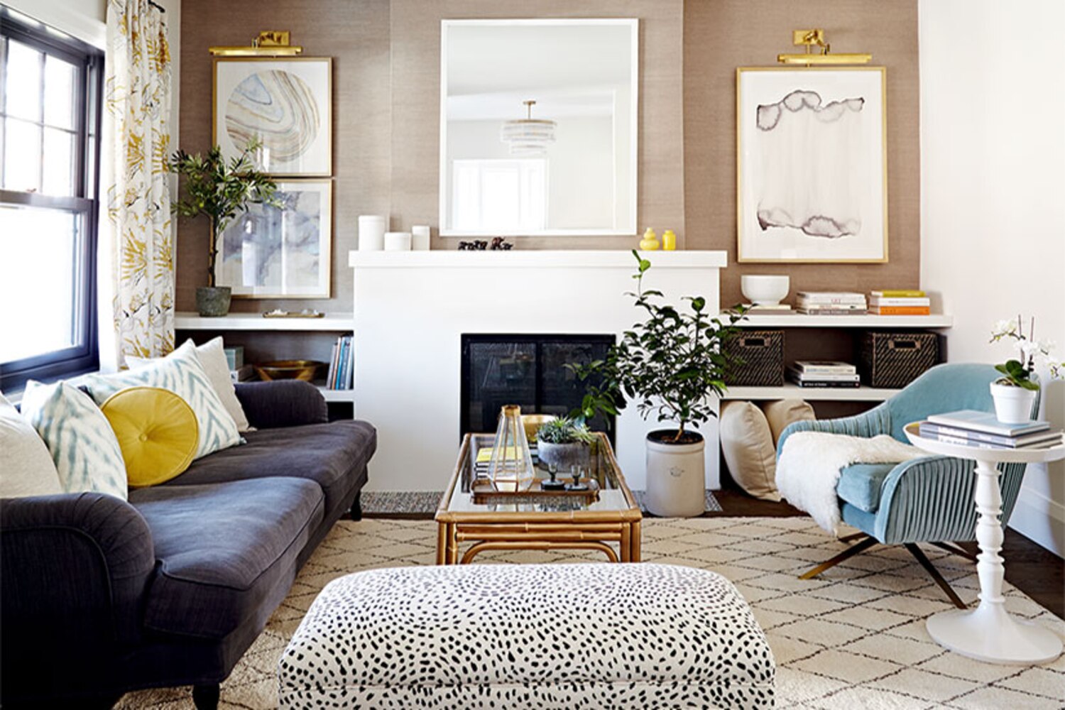 An elegant living room ready for family gatherings Style at Home