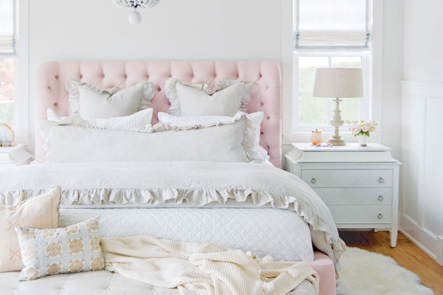 Jillian Harris's master suite is filled with feminine frills Style at