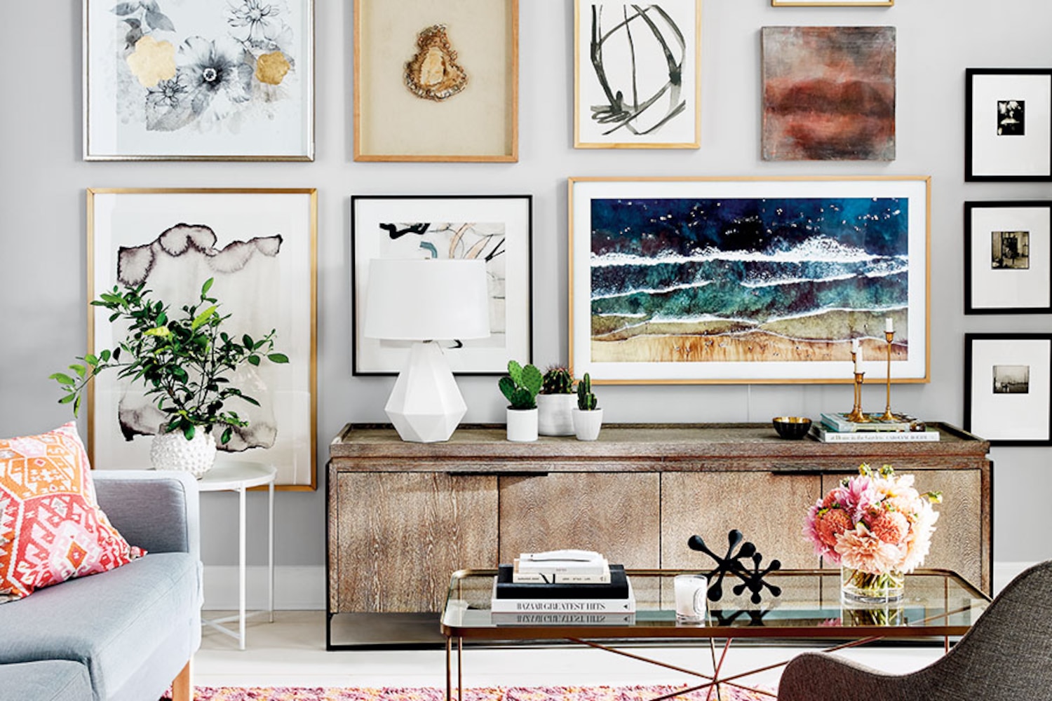 Watch how we easily created this modern gallery wall | Style at Home