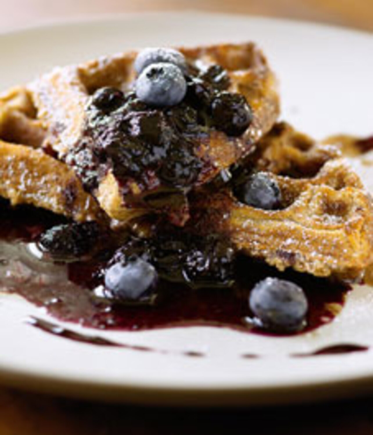 Recipe: Cracked wheat waffles with blueberry syrup | Style at Home