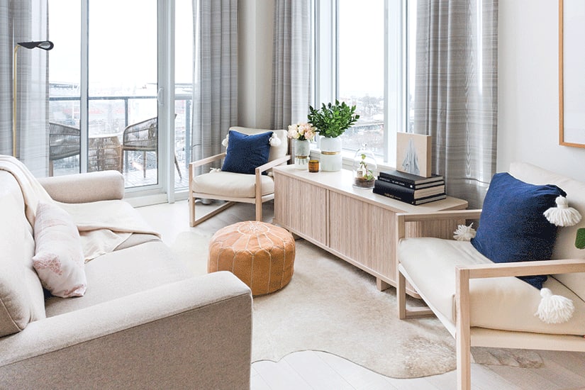 A simple condo is made glam with luxurious materials Style at Home