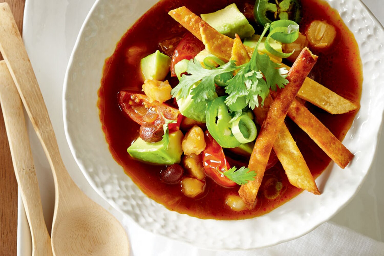 Recipe: Tortilla soup with chipotle, avocado and hominy | Style at Home