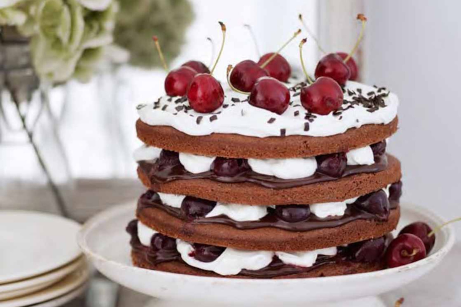 Recipe: Chocolate cherry trifle cake | Style at Home