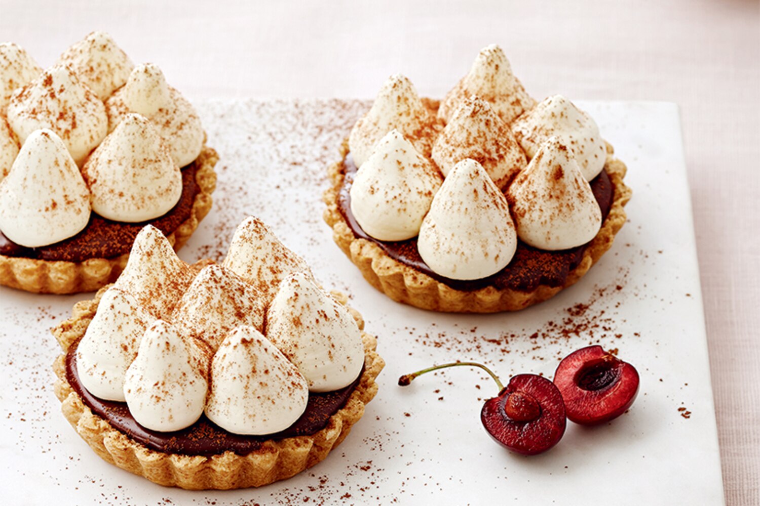 Recipe Chocolate cherry ganache tartlets Style at Home