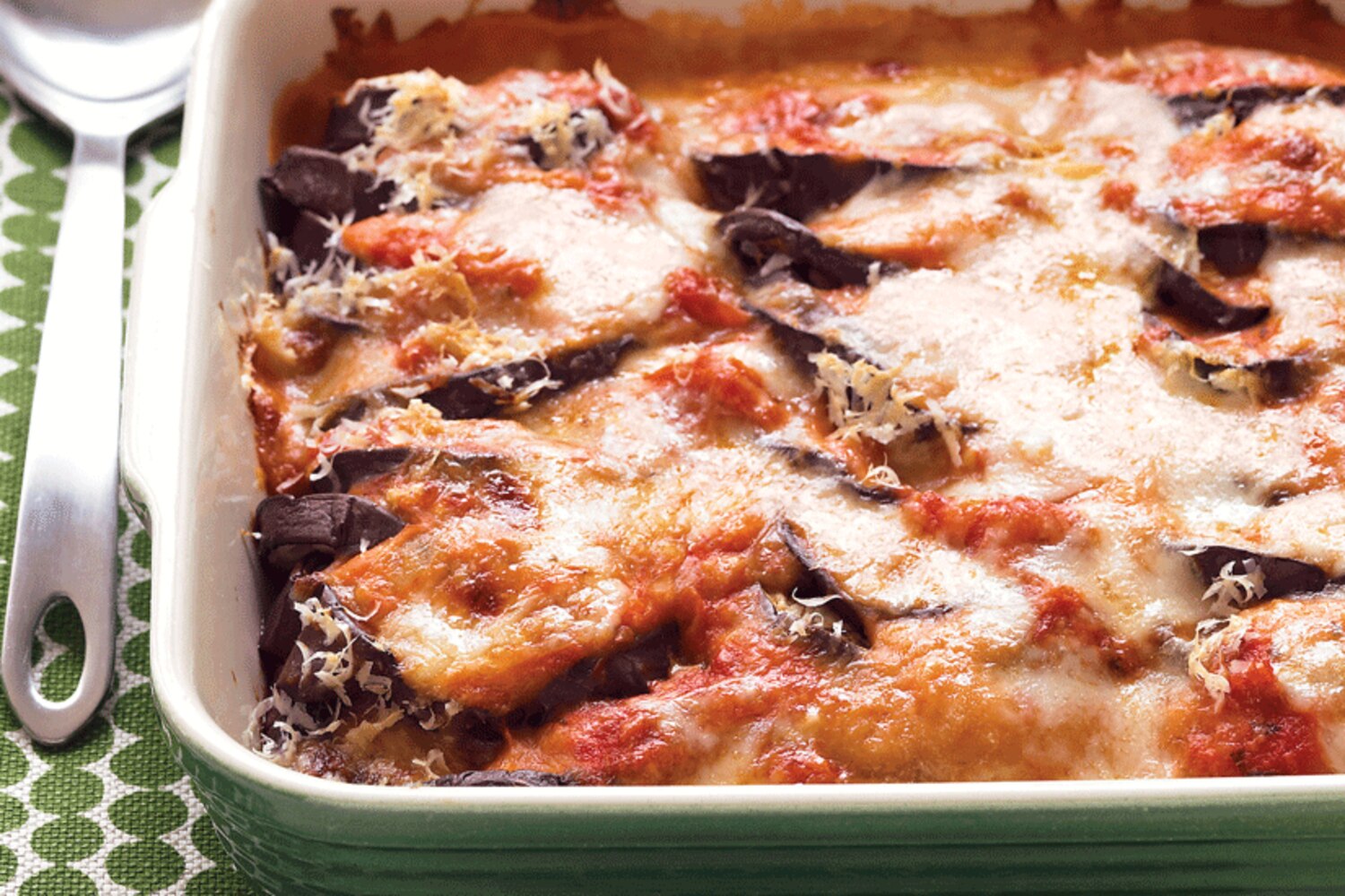 Recipe Lighter eggplant Parmesan Style at Home