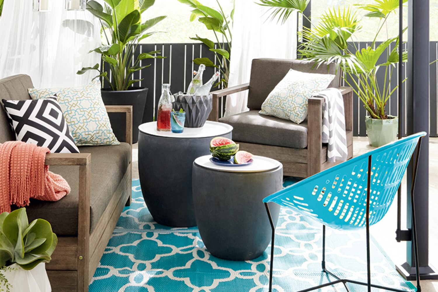 High/low Pretty summer patio Style at Home