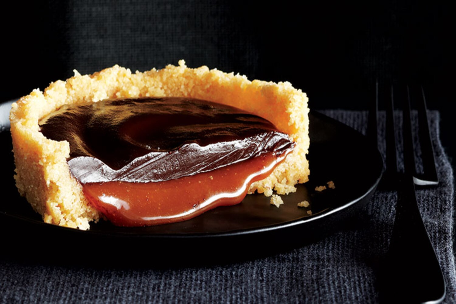 Recipe: Dark chocolate salted caramel tarts | Style at Home