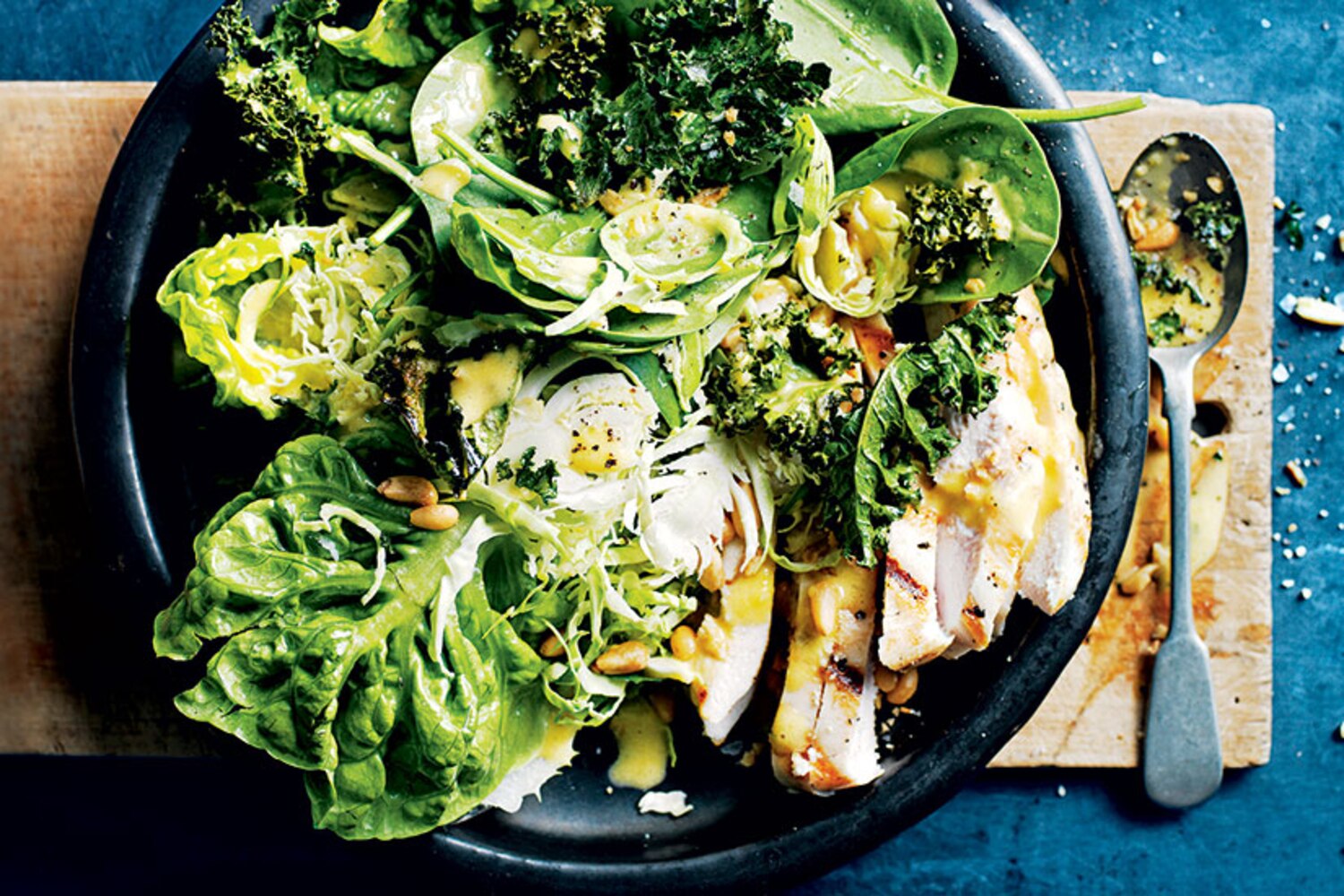 Recipe: Chicken caesar salad with crispy kale | Style at Home