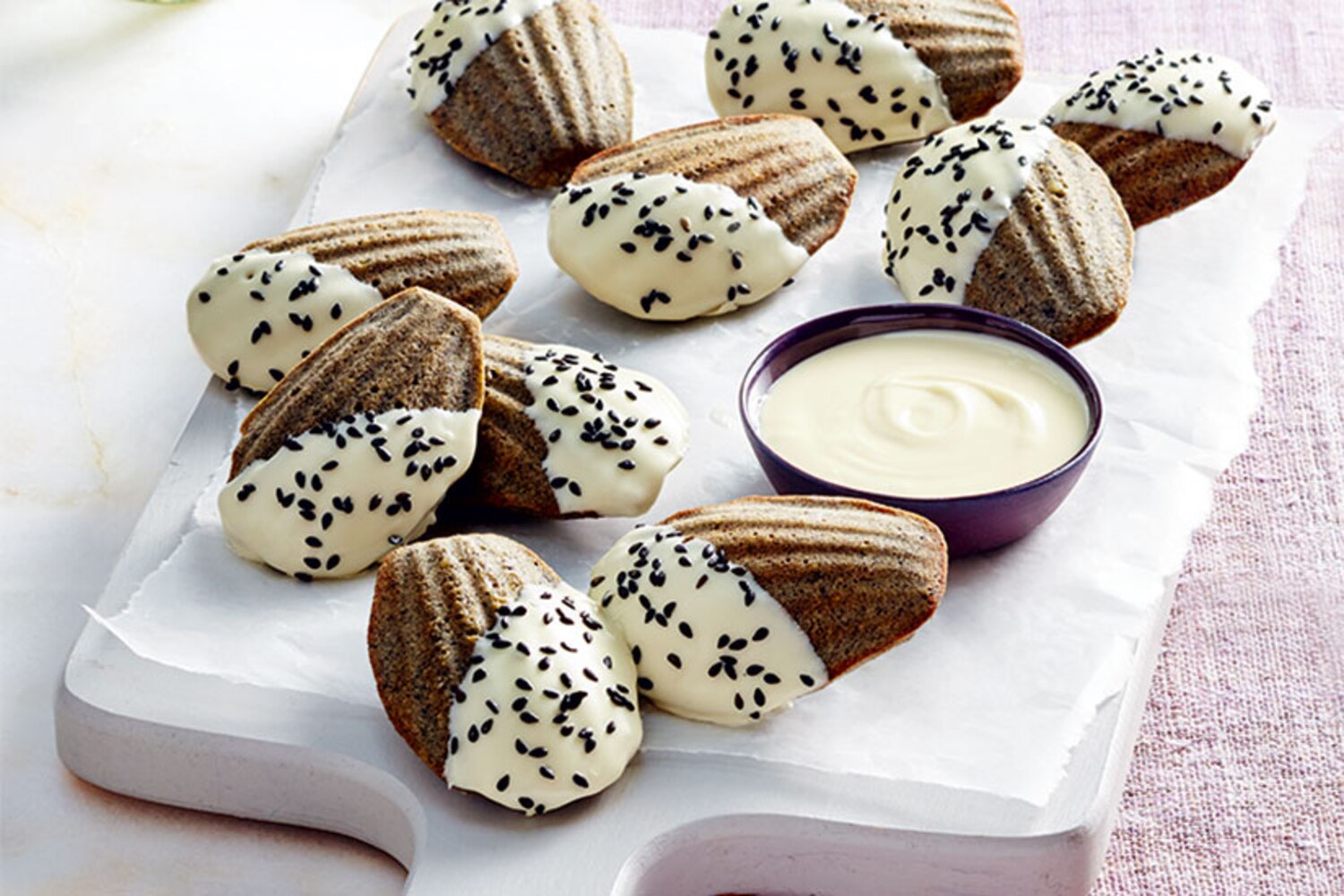 Recipe: Black sesame madeleines | Style at Home